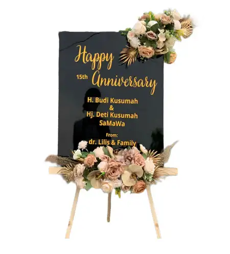 Papan Bunga Akrilik Basa Ampek Balai Tapan